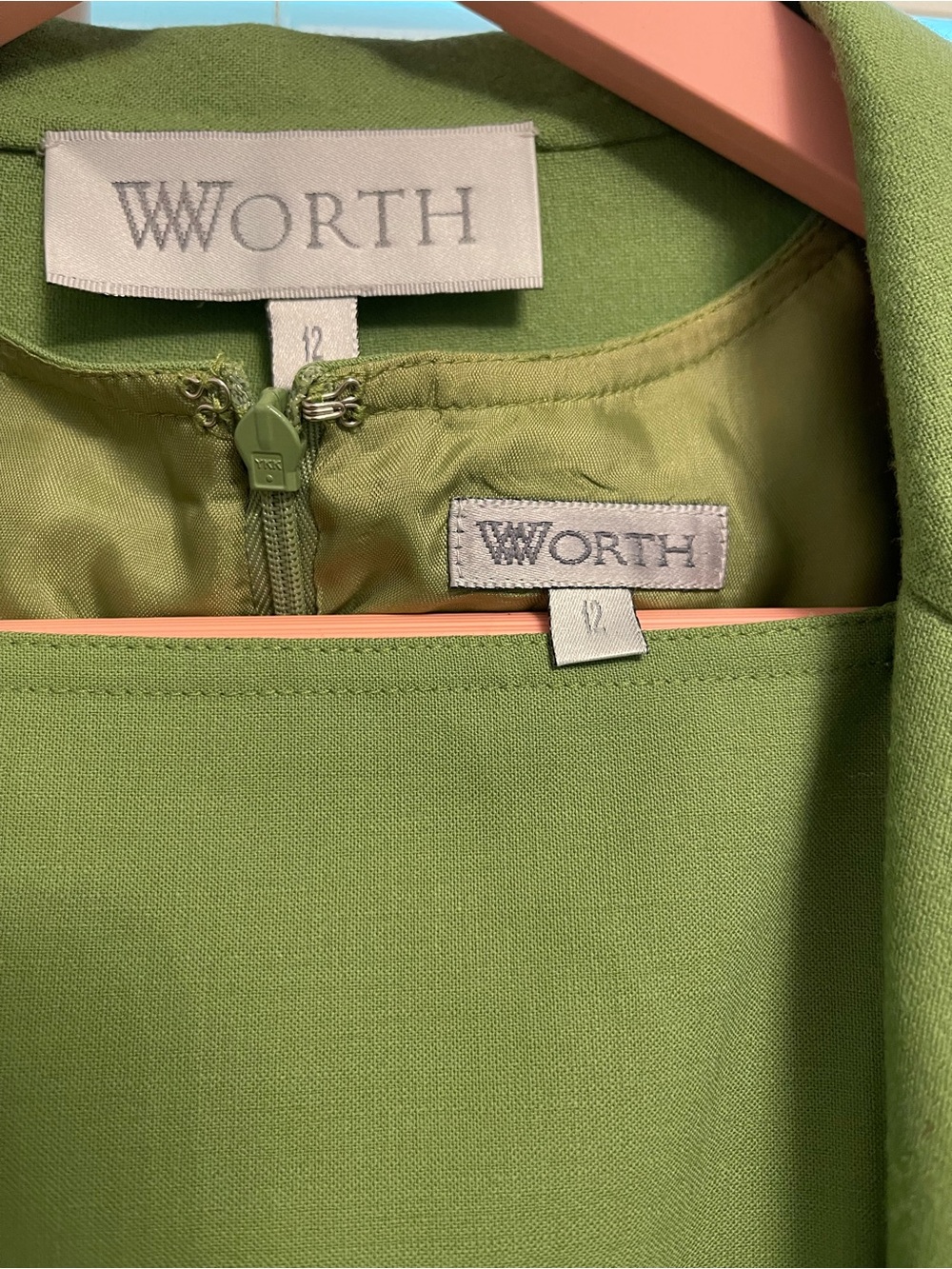 Worth Olive Green Long Blazer Coat - Picture 2 of 12